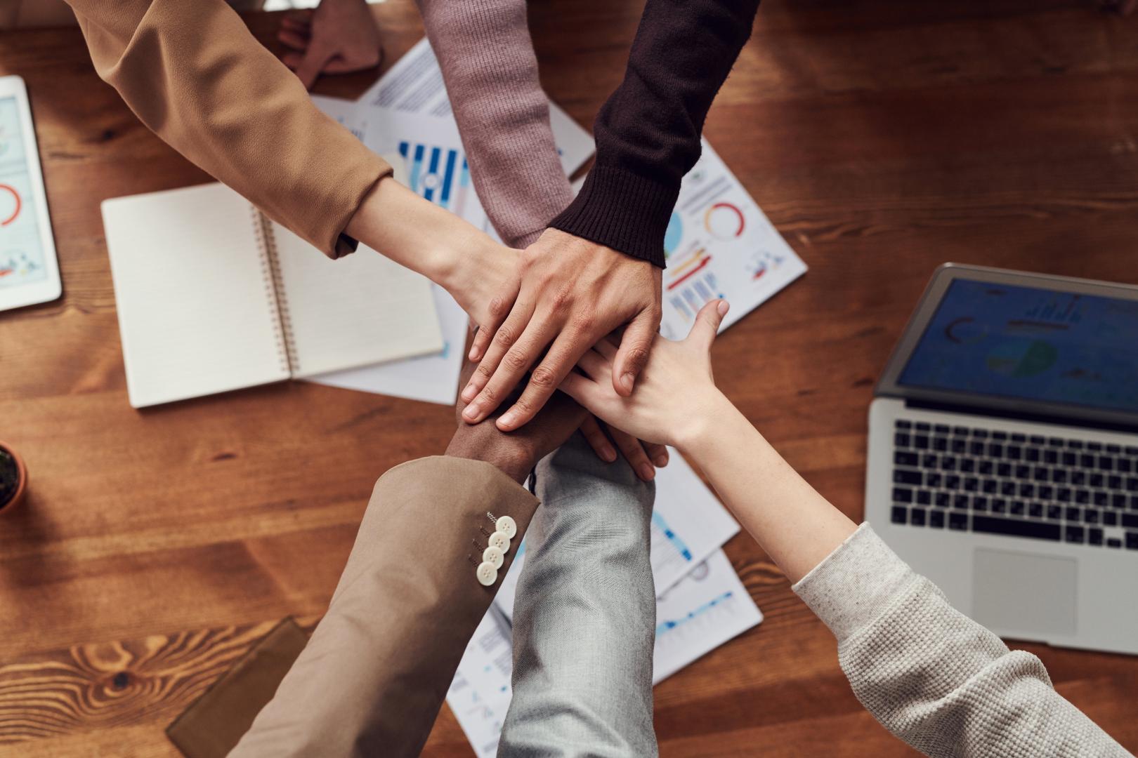 A team onboarding process going on